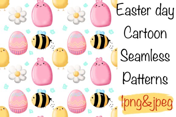 Cute Easter Day Seamless Patterns: A Versatile Design Asset for Modern Creatives