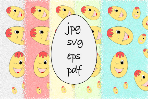 Easter Eggs Pattern: 5 Designs in 20 Formats