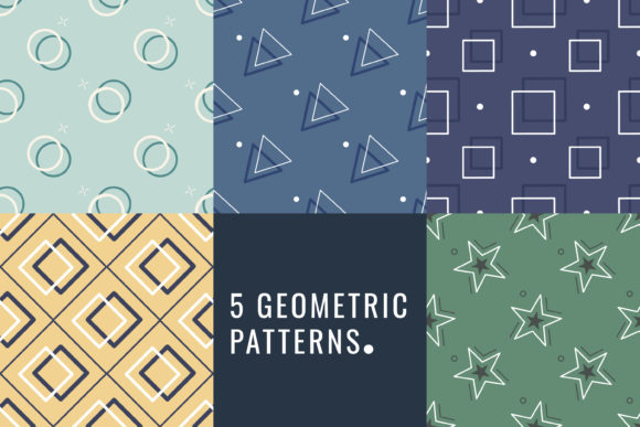 Geometric Patterns Set: 5 Essential Designs