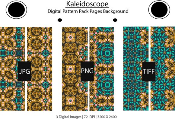 Kaleidoscope Digital Patterns Pack