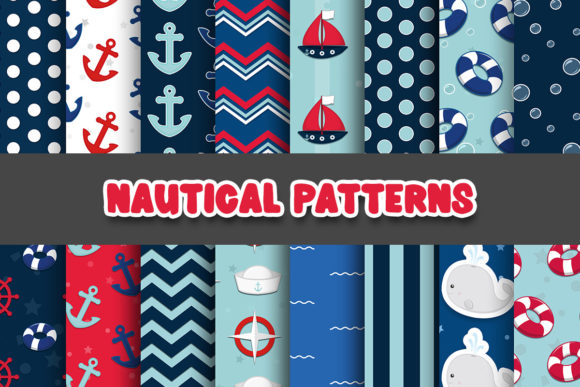 Nautical Digital Papers Patterns: Versatile Designs for Every Creative Project